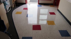 Vinyl Floor strip and wax Sheridan Wyoming Commercial flooring